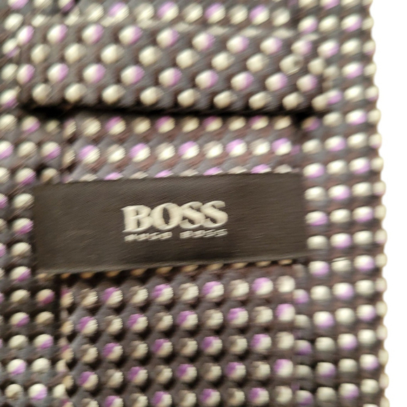 Hugo Boss Designer Silk Neck Tie Width 3.25" Excellent Condition - Picture 4 of 4